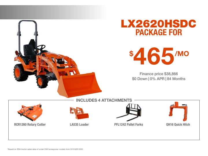 LX2620 TRACTOR DEAL